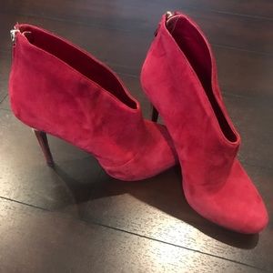GUESS Red Suede Heels